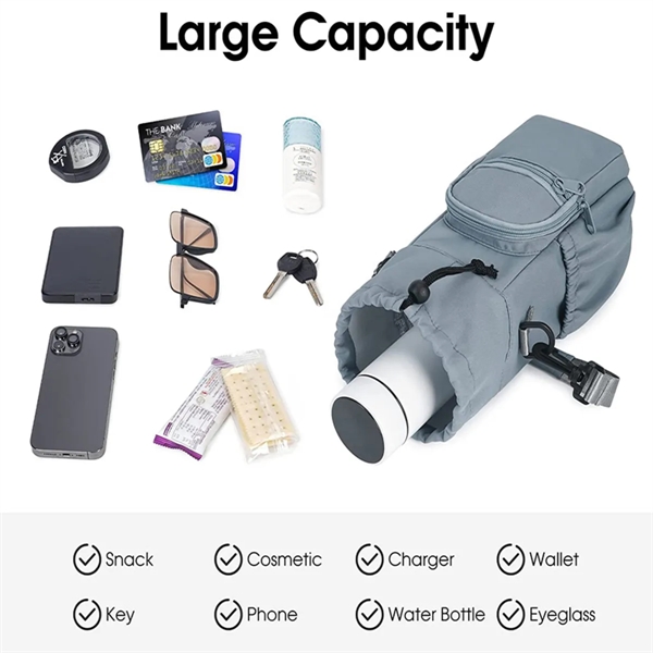 32oz 40oz Custom Insulated Water Bottle Holder with Strap - 32oz 40oz Custom Insulated Water Bottle Holder with Strap - Image 3 of 8