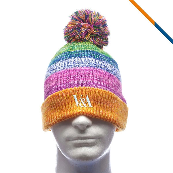 Patty Knitted Pom-Pom Beanies - Patty Knitted Pom-Pom Beanies - Image 0 of 3