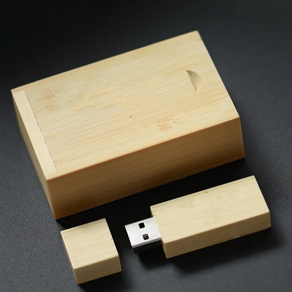 Rectangle Wood USB Flash Drive Gift Box - Rectangle Wood USB Flash Drive Gift Box - Image 1 of 5