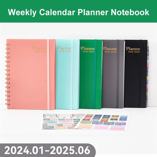 2024 Weekly Calendar Spiral Notebook Planner - 2024 Weekly Calendar Spiral Notebook Planner - Image 0 of 9
