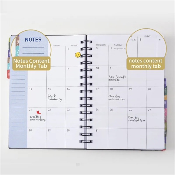 2024 Weekly Calendar Spiral Notebook Planner - 2024 Weekly Calendar Spiral Notebook Planner - Image 3 of 9