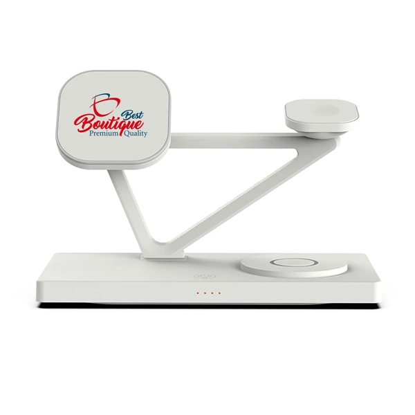 5 in 1 Fast Wireless Charger Stand Magnetic Charging Station - 5 in 1 Fast Wireless Charger Stand Magnetic Charging Station - Image 2 of 7