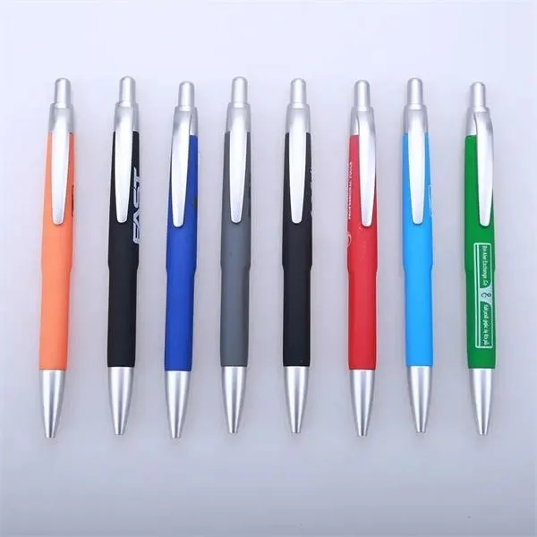 Rubber Coated Click Ballpoint Pen - Rubber Coated Click Ballpoint Pen - Image 1 of 7