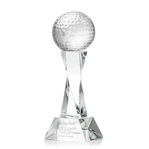 Golf Ball Award on Langport Base - Clear - Golf Ball Award on Langport Base - Clear - Image 0 of 1