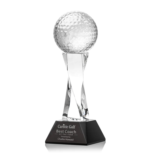 Golf Ball Award on Langport Base - Black - Golf Ball Award on Langport Base - Black - Image 0 of 1