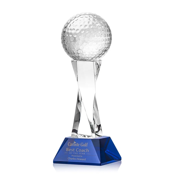 Golf Ball Award on Langport Base - Blue - Golf Ball Award on Langport Base - Blue - Image 0 of 1