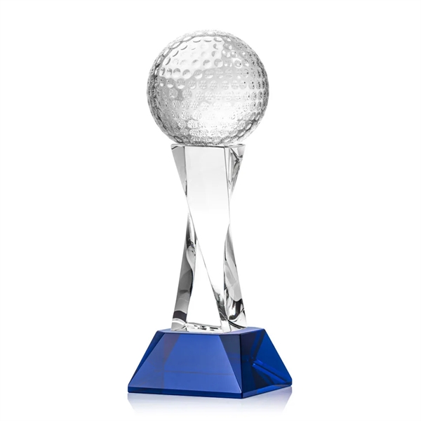 Golf Ball Award on Langport Base - Blue - Golf Ball Award on Langport Base - Blue - Image 1 of 1