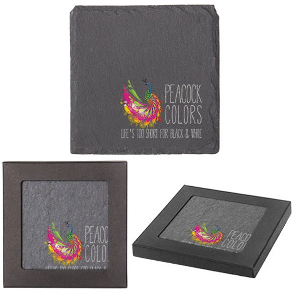 Square Slate Coasters - Square Slate Coasters - Image 0 of 0