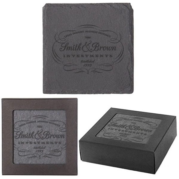 Square Slate Coaster Set - Square Slate Coaster Set - Image 0 of 0