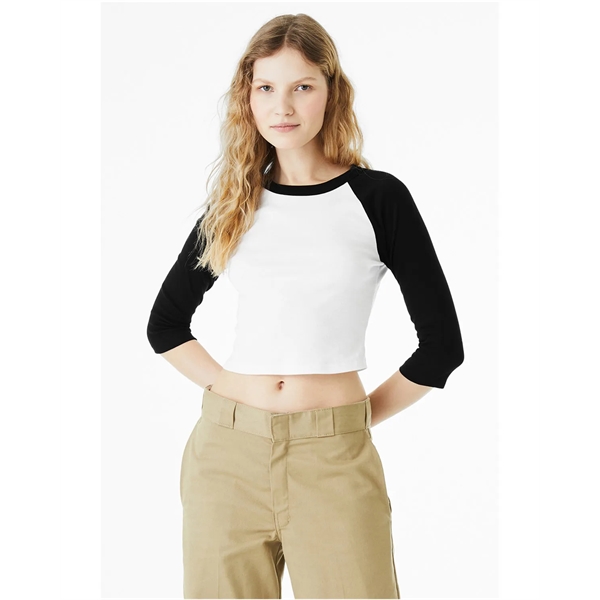 Bella + Canvas Ladies' Micro Ribbed Three-Quarter Raglan ... - Bella + Canvas Ladies' Micro Ribbed Three-Quarter Raglan ... - Image 2 of 55