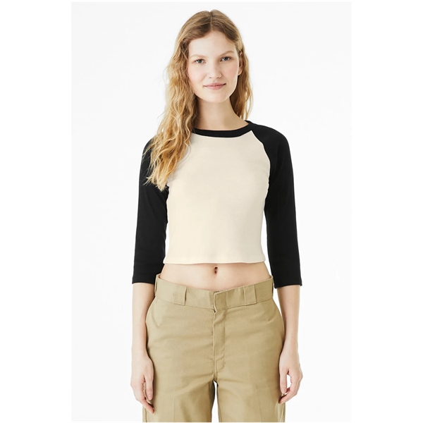 Bella + Canvas Ladies' Micro Ribbed Three-Quarter Raglan ... - Bella + Canvas Ladies' Micro Ribbed Three-Quarter Raglan ... - Image 13 of 55