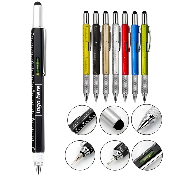 Stylus Screwdriver 6-In-1 ABS Multitool Pen - Stylus Screwdriver 6-In-1 ABS Multitool Pen - Image 0 of 1