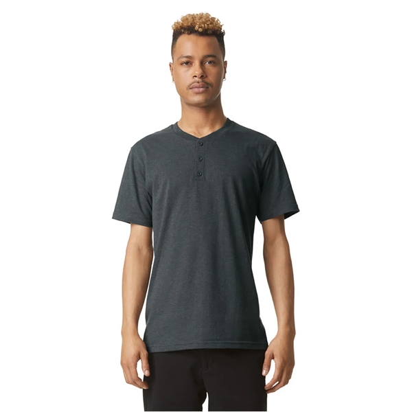 American Apparel Unisex CVC Henley T-Shirt