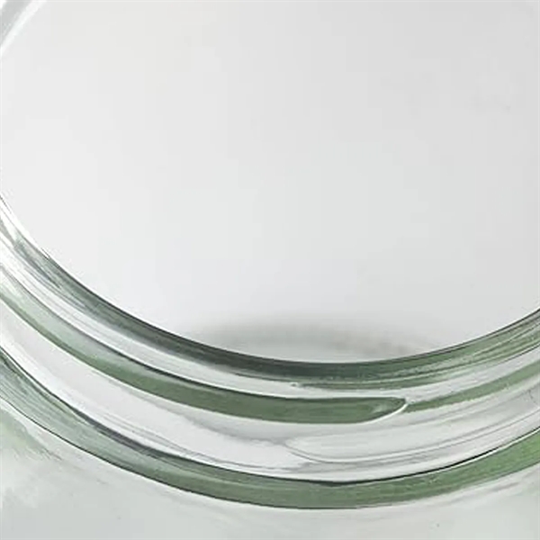 4 oz Clear cosmetic bottle Glass Jar with black lid - 4 oz Clear cosmetic bottle Glass Jar with black lid - Image 3 of 3