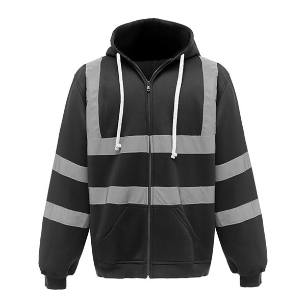 Hi Viz Reflective Safety Fleece Hoodie - Hi Viz Reflective Safety Fleece Hoodie - Image 5 of 7