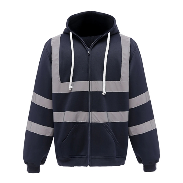 Hi Viz Reflective Safety Fleece Hoodie - Hi Viz Reflective Safety Fleece Hoodie - Image 6 of 7