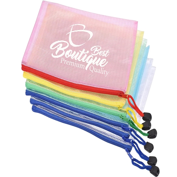 Reusable Transparent Waterproof Zipper Stationery Bag - Reusable Transparent Waterproof Zipper Stationery Bag - Image 0 of 4