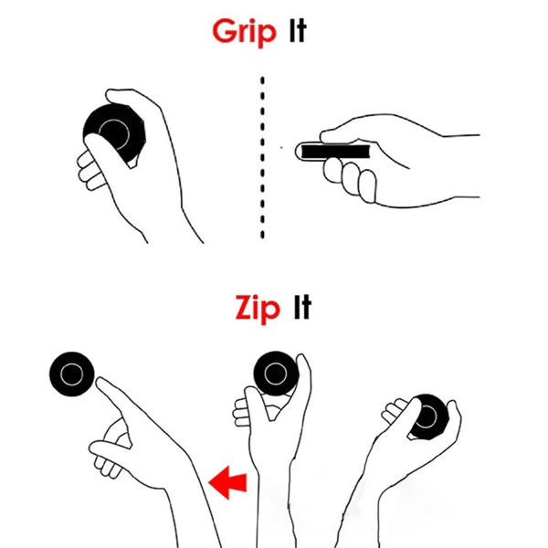 Zip Chip Mini Funny Silicone Flying Disk
