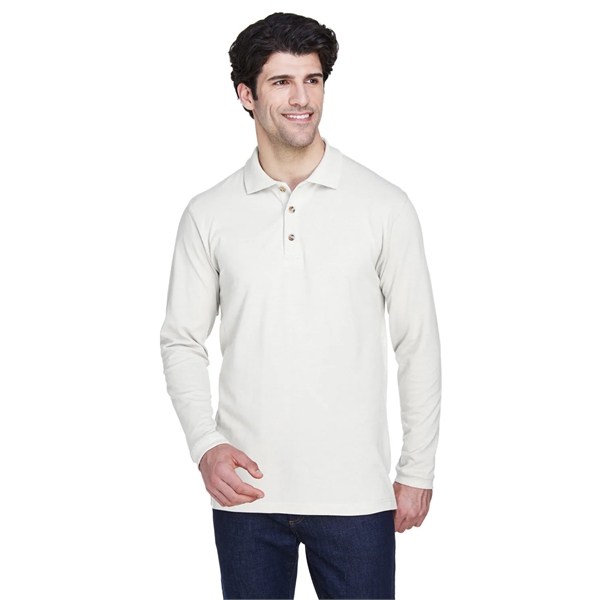 UltraClub Adult Long-Sleeve Classic Pique Polo - UltraClub Adult Long-Sleeve Classic Pique Polo - Image 0 of 42