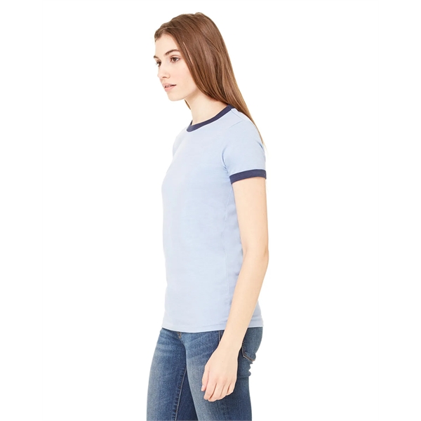 Ladies' Jersey Short-Sleeve Ringer T-Shirt - Ladies' Jersey Short-Sleeve Ringer T-Shirt - Image 17 of 26