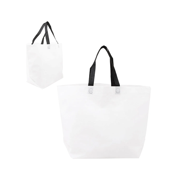 Two-Tone Heat Sealed Non-Woven Tote Bag - Two-Tone Heat Sealed Non-Woven Tote Bag - Image 0 of 9