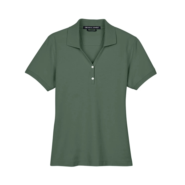 Devon & Jones Ladies' Pima Pique Y-Collar Polo - Devon & Jones Ladies' Pima Pique Y-Collar Polo - Image 80 of 142