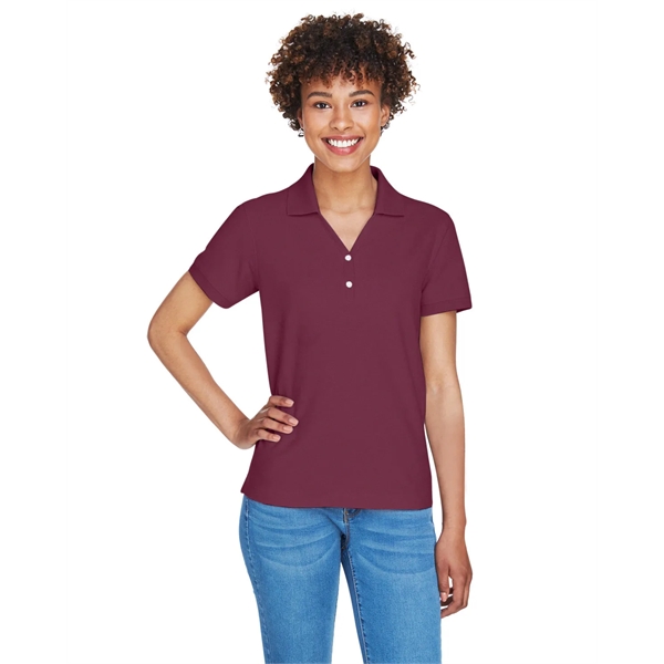 Devon & Jones Ladies' Pima Pique Y-Collar Polo - Devon & Jones Ladies' Pima Pique Y-Collar Polo - Image 66 of 142