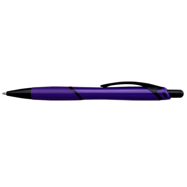 Sance Ballpoint Pen W/ Rubber Grip & Clip - Sance Ballpoint Pen W/ Rubber Grip & Clip - Image 4 of 10
