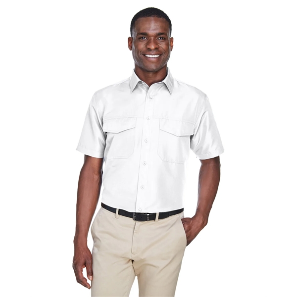 Harriton Men's Key West Short-Sleeve Performance Staff Shirt - Harriton Men's Key West Short-Sleeve Performance Staff Shirt - Image 20 of 54