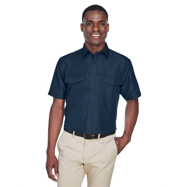 Harriton Men's Key West Short-Sleeve Performance Staff Shirt - Harriton Men's Key West Short-Sleeve Performance Staff Shirt - Image 23 of 54