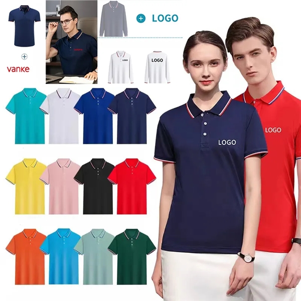 Polo Work Shirt Long and Short Sleeve Quick-Dry 3-Button - Polo Work Shirt Long and Short Sleeve Quick-Dry 3-Button - Image 0 of 1