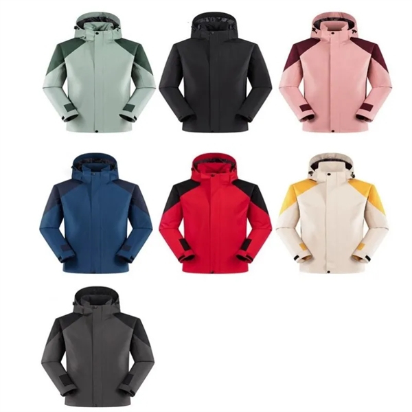 Winter Jacket Waterproof Rain Coat with Hood - Winter Jacket Waterproof Rain Coat with Hood - Image 4 of 4