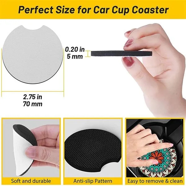 Neoprene Car Coasters - Neoprene Car Coasters - Image 2 of 8