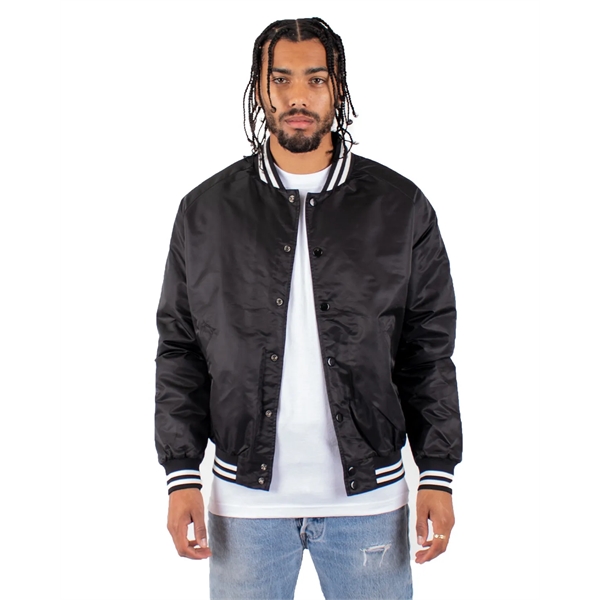 Shaka Wear Men's Varsity Bomber Jacket - Shaka Wear Men's Varsity Bomber Jacket - Image 8 of 11