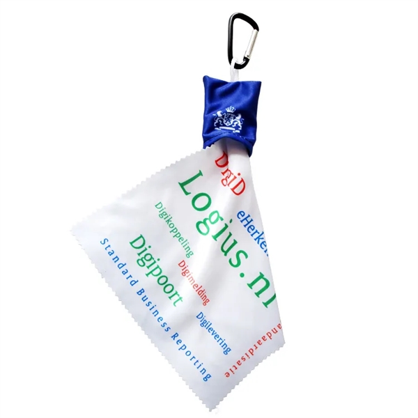 Microfibre Lens Cloth with Carabiner - Microfibre Lens Cloth with Carabiner - Image 5 of 6