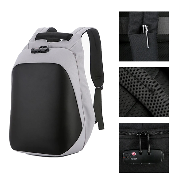 Travel Laptop Backpack With Lock - Travel Laptop Backpack With Lock - Image 0 of 4