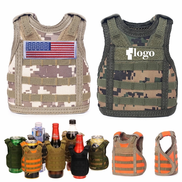 Beer Vest Tactical Molle Drink Holder Beverage Cooler - Beer Vest Tactical Molle Drink Holder Beverage Cooler - Image 0 of 10