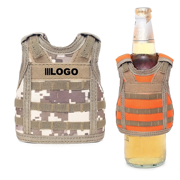 Beer Vest Tactical Molle Drink Holder Beverage Cooler - Beer Vest Tactical Molle Drink Holder Beverage Cooler - Image 1 of 10