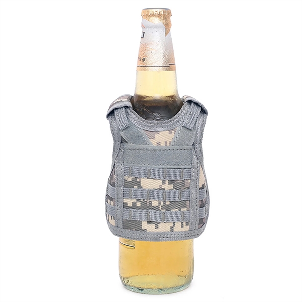 Beer Vest Tactical Molle Drink Holder Beverage Cooler - Beer Vest Tactical Molle Drink Holder Beverage Cooler - Image 3 of 10