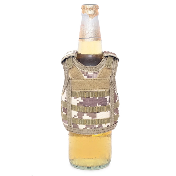 Beer Vest Tactical Molle Drink Holder Beverage Cooler - Beer Vest Tactical Molle Drink Holder Beverage Cooler - Image 4 of 10