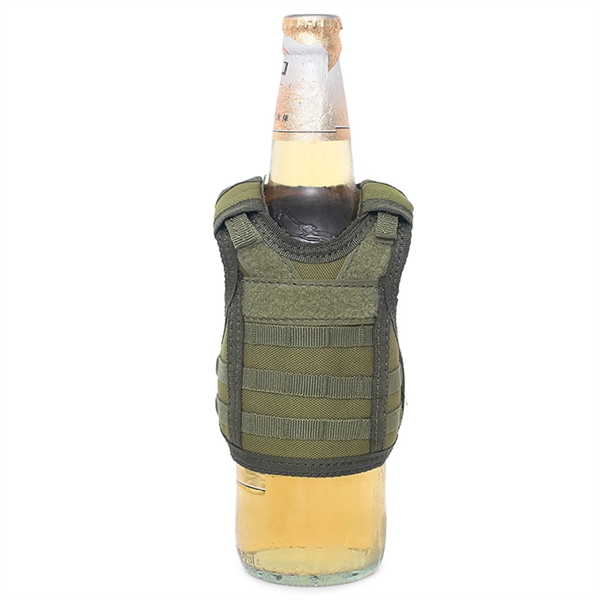 Beer Vest Tactical Molle Drink Holder Beverage Cooler - Beer Vest Tactical Molle Drink Holder Beverage Cooler - Image 9 of 10