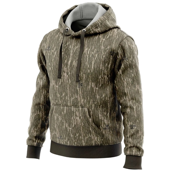 Mossy Oak® Men's 8.2 Oz. Pullover Hoodie W/ Kangaroo Pockets - Mossy Oak® Men's 8.2 Oz. Pullover Hoodie W/ Kangaroo Pockets - Image 2 of 2