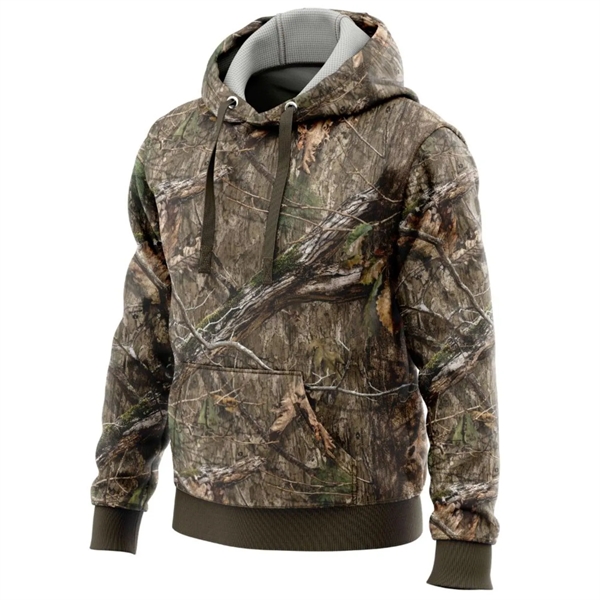 Mossy Oak® Men's 8.2 Oz. Pullover Hoodie W/ Kangaroo Pockets - Mossy Oak® Men's 8.2 Oz. Pullover Hoodie W/ Kangaroo Pockets - Image 1 of 2