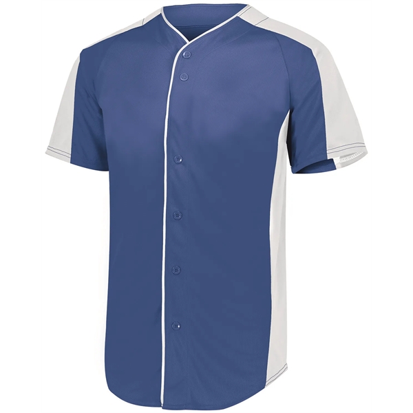 Augusta Sportswear Adult Full-Button Baseball Jersey - Augusta Sportswear Adult Full-Button Baseball Jersey - Image 7 of 15