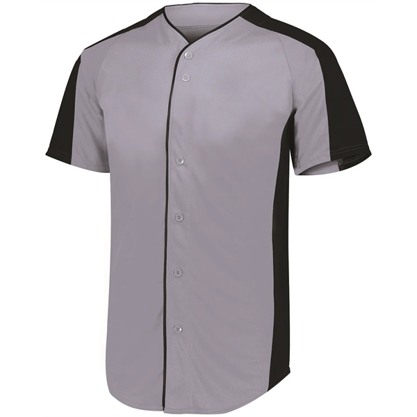 Augusta Sportswear Adult Full-Button Baseball Jersey - Augusta Sportswear Adult Full-Button Baseball Jersey - Image 8 of 10