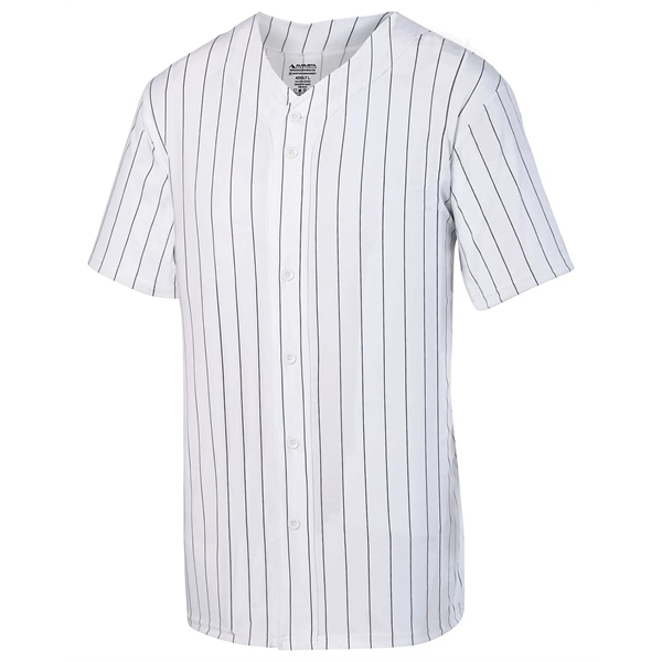 Augusta Sportswear Youth Pin Stripe Baseball Jersey - Augusta Sportswear Youth Pin Stripe Baseball Jersey - Image 1 of 3