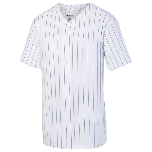 Augusta Sportswear Youth Pin Stripe Baseball Jersey - Augusta Sportswear Youth Pin Stripe Baseball Jersey - Image 2 of 3