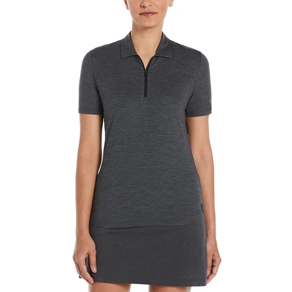 Perry Ellis Ladies Double Knit Polo - Perry Ellis Ladies Double Knit Polo - Image 0 of 5