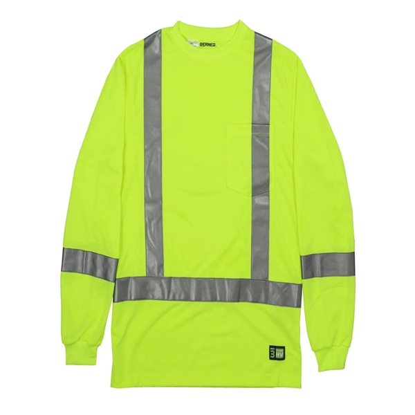 Berne Men's Tall Hi-Vis Class 3 Performance Long Sleeve T... - Berne Men's Tall Hi-Vis Class 3 Performance Long Sleeve T... - Image 1 of 4