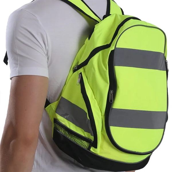 High Visibility Safety Workwear Backpack - High Visibility Safety Workwear Backpack - Image 1 of 9